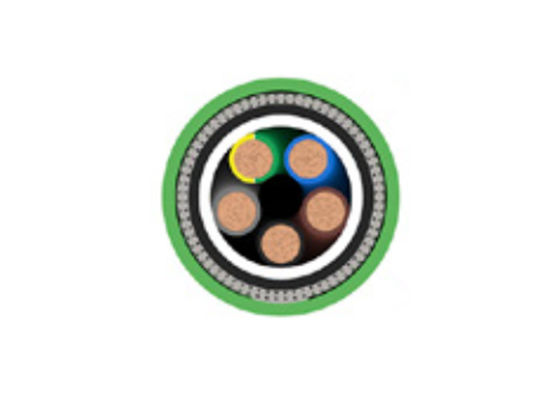 Galvanized Steel 5 Core 25mm Armoured Power Cables Flexible XLPE Insulation