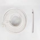 OEM White 50ohm RG58 Coaxial Power Cable PE Insulation Aluminum Foil