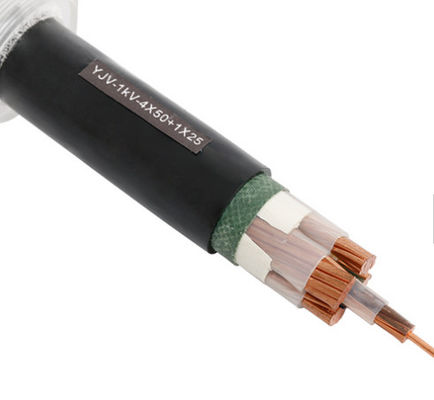 CE Stainless Steel 750V 4 Core XLPE Power Cables Rubber Jacket