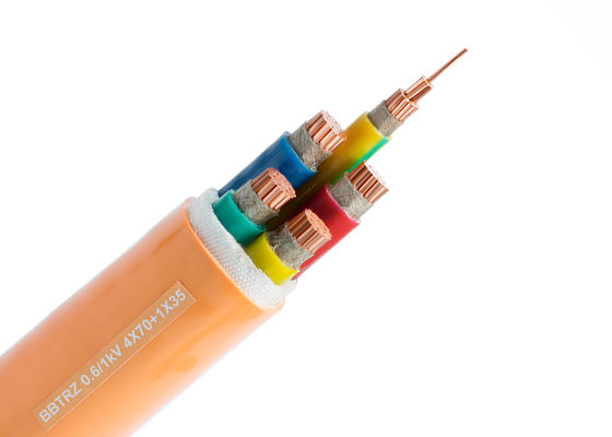 Two Core 600V 70mm2 Fire Resistant Cable With Glass Yarns Filler
