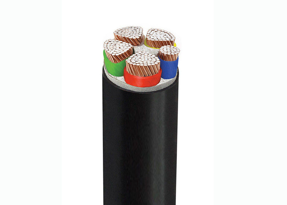 Fireproof 10mm2 4 Core 0.7mm PVC Insulated Power Cable Water Resistant